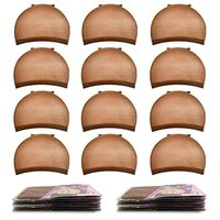 Lot de 2 Bonnets à Perruque Extensibles en Nylon pour Femmes, Bonnets de Stocking Noirs et Chair pour Doublure en Soie, Filet à Cheveux pour Tissage et Crochet