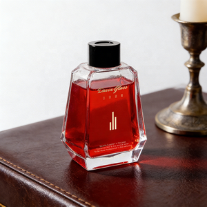 ขวดแก้วทรงหลายเหลี่ยมทำมือขนาด 200 มล. รุ่นใหม่ปี 2026, น้ำหอมปรับอากาศแบบก้านไม้หอมคุณภาพพรีเมียม ใสเหมือนคริสตัล, ของตกแต่งบ้านและโรงแรม กลิ่นอโรมาเธอราพี - Product Image 3