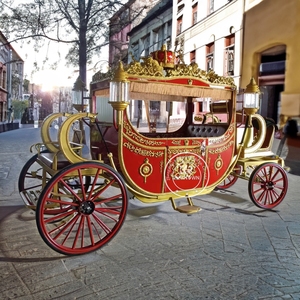Carruaje de Cenicienta de Lujo 2025, Carruaje de Caballos de Princesa en Venta, Fabricantes de Carruajes Reales Dorados - Product Image 6