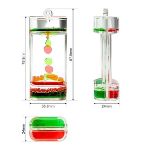 Cảm giác bồn chồn lo lắng tự kỷ bình tĩnh thư giãn đồ chơi bong bóng lỏng chuyển động bong bóng hẹn giờ Keychain - Product Image 6