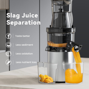 Extractor de Frutas y Verduras al por Mayor, Máquina Comercial Multifuncional de Boca Ancha, Prensado en Frío, Masticación Lenta, para Uso Doméstico - Product Image 4
