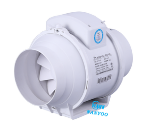 Ventilador de conducto de flujo mixto de 2 velocidades con controlador de retardo aplicable para el sitio comercial doméstico ventilador en línea automático - Product Image 1