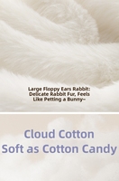 Peluche miniature de lapin bébé super douce avec rembourrage en coton PP pour cadeau d'anniversaire pour enfants unisexe