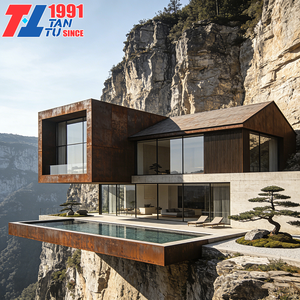 Progettazione Architettonica 3D di Villa di Lusso Moderna, Casa Prefabbricata con Struttura in Acciaio Leggero - Product Image 4