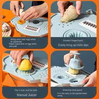Râpe coupe-légumes multifonctionnelle fournie par le fabricant Nettoyant manuel pour la soie Panier de vidange pour lavage de légumes PP déchiqueté