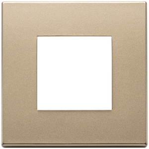 Placa de Cubierta para Interruptor de Pared Cuadrada de 9.6 cm, Acabado Oro Satinado, 2M - Product Image 1