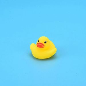 Wholesale Custom Logo Infants Toddlers Swimming <b>Bathing</b> Squeaking Sounds Plastic Little Yellow Duck Toys - Product Image 6