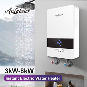Calentador de Agua Eléctrico Instantáneo sin Tanque Anlabeier XD60, 3000-6000W, Pantalla LED, Acero Inoxidable, Comercial, para Hotel - Product Image 3