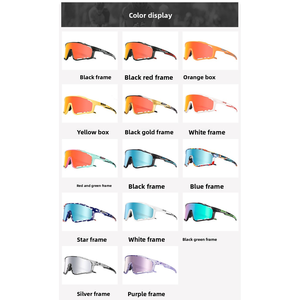 Gafas de Ciclismo Polarizadas Personalizadas Pro TR90 con Protección UV400, 3 <span class=keywords><strong>Lentes</strong></span> Intercambiables, Almohadillas Nasales Ajustables, para <span class=keywords><strong>MTB</strong></span> y Actividades al Aire Libre - Product Image 4