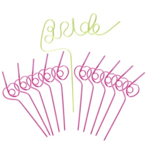 Pajita reutilizable para <span class=keywords><strong>despedida</strong></span> <span class=keywords><strong>de</strong></span> <span class=keywords><strong>soltera</strong></span> Crazy XL, Pajita rosa para bebé, Pajita con forma <span class=keywords><strong>de</strong></span> corazón para novia - Product Image 2