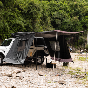 Auvent latéral quatre saisons en tissu Oxford WILDLAND pour tente de toit, ouverture automatique rapide, abri solaire instantané pour le camping et <span class=keywords><strong>les</strong></span> voyages tout-terrain - Product Image 1