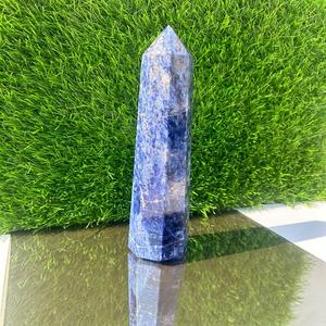 Elegant Traditional Sodalite <b>Crystal</b> Tower Natural Gemstone <b>Crafted</b> Meditation Energy Calming Spiritual Other <b>Crystal</b> <b>Crafts</b> - Product Image 1