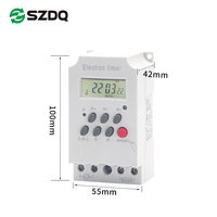 Saklar Timer Digital Pintar Berinsulasi 16-Period 230V 30A IP53 untuk Kontrol Lampu dan Motor