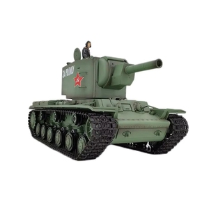 1/16 Heng Long Russie <span class=keywords><strong>KV</strong></span>-2 Char Lourd de Combat 3949-1 2.4G Infrarouge Lumières Fumigènes Son Effets Sonores Chariot Métallique RC Jouet Tir BB Airsoft - Product Image 3