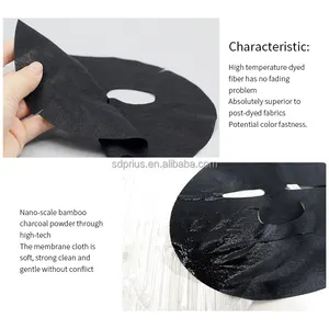 40gsm bambu kömür fiber dokunmamış yüz maske yaprağı malzeme cilt bakımı maskesi yüz levha maskesi üreticisi