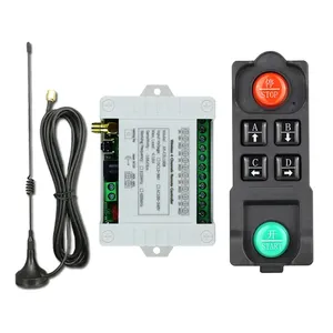 DC 12-65V/AC 100-440V 4CH Saklar Lampu LED Nirkabel Plastik dengan <span class=keywords><strong>Remote</strong></span> Kontrol 10A Relay Tahan Air Kode Pembelajaran 300m 4 Tombol 2M - Product Image 1