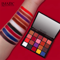 Palette de rouge à lèvres 20 teintes tendance finition mate veloutée longue durée et imperméable Utilisation multifonctionnelle Vegan et sans cruauté