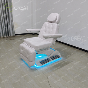 Calidad Superior eléctrica 4 Motor calefacción ajustable Spa salón pestañas cama Silla de belleza tratamiento Facial mesa de masaje - Product Image 2