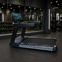 Tapis roulant électrique commercial intelligent avec écran, fonction de mise en miroir, multifonctionnel, silencieux, amortissant, pour salle de sport intérieure, grand écran, plage de vitesse