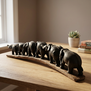 Elefante Tallado en Madera de Teca, Arte Popular Tailandés - Product Image 2