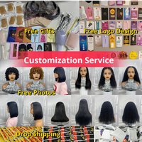 Échantillon Gratuit, Vente en Gros à Bas Prix, Perruques Courtes Bob Droites Sans Colle avec Dentelle Transparente HD, Cheveux Humains, Fournisseurs pour Femmes Noires