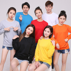 Sudadera con cuello redondo, 360 g, algodón, color sólido para adultos, ligera, para uso diario, uniformes de trabajo para formación de equipos, personalizable - Product Image 2