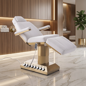 เตียงนวดหน้าไฟฟ้า 4 มอเตอร์ ปรับระดับได้ สำหรับอุปกรณ์สปาแบบมืออาชีพ - Product Image 1