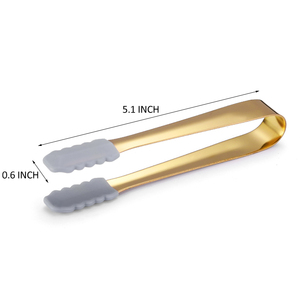 Food Grade Metal <strong>Mini</strong> Silicone Sugar <strong>Tongs</strong> Stainless Steel Ice <strong>Tong</strong> With Logo - Product Image 3