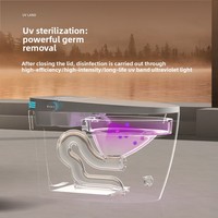 WC intelligent à économie d'eau avec siphon, nouvelle conception, ensemble de toilettes, salle de bain, nettoyage automatique, cuvette en céramique intelligente, bidet, télécommande