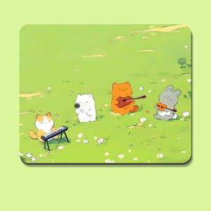 Tapis de souris mignon pour chat, petit tapis de bureau ergonomique avec support de poignet, repose-poignet de clavier dessin animé - Product Image 4