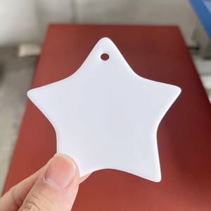 Ébauches rondes en céramique pour l'artisanat de Noël, supports vierges pour sublimation - Product Image 6