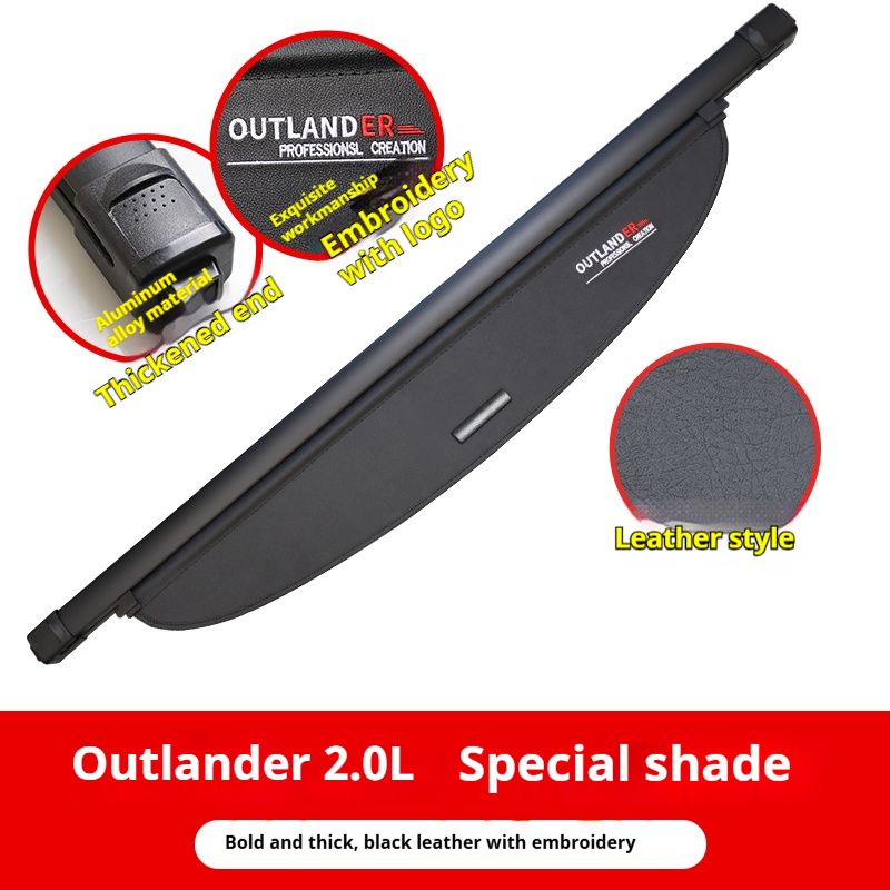 2013-2021 Outlander 2.0L: Lona negra/beige, cuero, estría de carbono