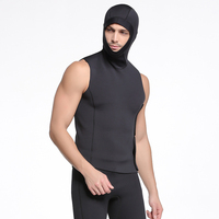 Combinaison de plongée en néoprène imperméable de haute qualité 3MM, à capuche, sans manches, pour hommes, pour la natation hivernale, antibactérienne