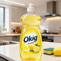 Nettoyant sale OEM/ODM détergent à vaisselle en bouteille écologique liquide rinçage facile savon à vaisselle liquide de qualité alimentaire à faible résidu