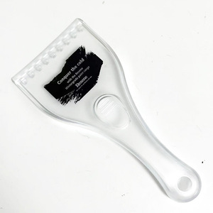 Plastic Ice Scraper 21x9.5Cm With Handle For Car De Icing And Snow Removal Transparent Color - Product Image 1