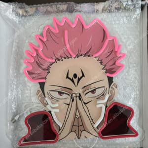 Jujutsu Kaisen ป้ายอนิเมะ LED นีออนลาย UV สำหรับตกแต่งห้องนอนสำนักงานปรับแต่งได้บ้าน - Product Image 3