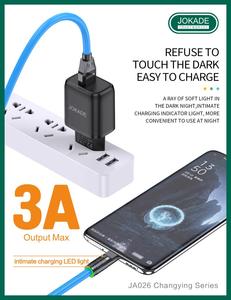 Cable de Datos y Carga Tipo-C JOKADE, 5A de Alta Corriente, Salida Estable, Carcasa de Aleación de Zinc, Cable Ignífugo, Luz LED de Carga - Product Image 3