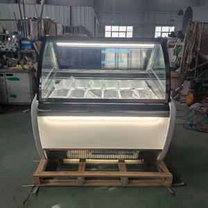 ตู้แช่ไอศกรีมเชิงพาณิชย์ตู้โชว์เจลาโตสำหรับร้านขนมซูเปอร์มาร์เก็ต - Product Image 2