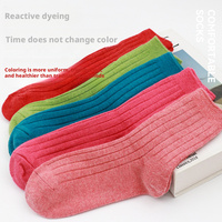 Chaussettes d'hiver épaisses en laine pour femmes, chaussettes décontractées en tricot rayé, chaudes et douces, vente en gros