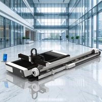 Machine de découpe laser à fibre industrielle pour métaux 1500W 2000W 3000W 6000W, modèles 3015 4020 6025, intégrée pour la découpe de plaques et de tubes