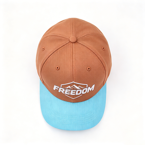 Casquette de baseball trucker bicolore avec broderie 3D, logo montagne FREEDOM, visière incurvée, snapback, pour hommes et femmes, extérieur, 100% polyester - Product Image 5