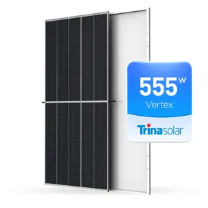 Trina Pv Perc 태양 전지 패널 Bifacial 340 350 380 400 450 500 600 와트 큰 Monocrystalline Paneles Solares 태양 전지 패널 가격
