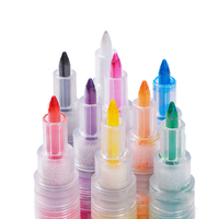 Nouveautés : Stylo de peinture à ongles multifonctionnel en plastique OEM avec pointe à séchage rapide pour le nail art professionnel et le vernis gel