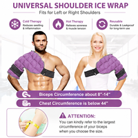 Enveloppe de thérapie chaude/froide réutilisable et flexible, compresse de compression pour les blessures de la coiffe des rotateurs, des épaules, les gonflements, la bursite, soulagement de la douleur
