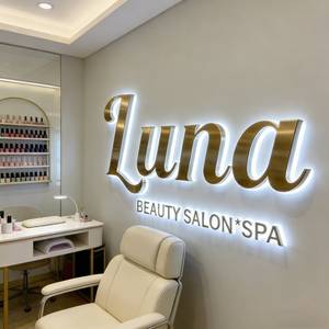 لافتة مضيئة بتقنية LED ثلاثية الأبعاد مخصصة لشعار الأعمال، حروف معدنية/أكريليك للإعلانات الخارجية ولافتات الاستقبال - Product Image 2