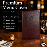 Porte-menu d'angle élégant pour restaurant, présentoir de menu de luxe, couverture de menu classique pour salle à manger