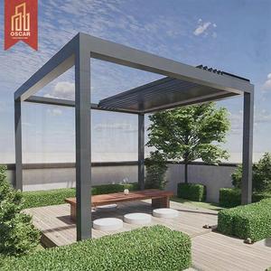 Pérgola Bioclimática de Aluminio al por Mayor, Tamaños 3x3, 4x3, 5x4, 6x4, con Iluminación LED - Cabañas, Patios, Terrazas, Pérgola Retráctil - Product Image 1