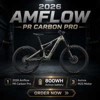 Amflow PR Carbon Pro 800WH 2026 1500W Puissance de pointe VTT électrique Dji EBike Moteur Avinox M2S Amflow PX 800 Wh VTT électrique