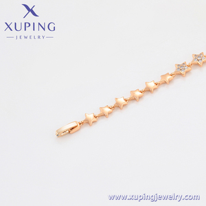 A00757791 Joyería Xuping, Diseño de Lujo Ligero, Conjunto de Estrellas con Diamantes, Oro de 18K, Pulsera Versátil Dulce y Encantadora - Product Image 5