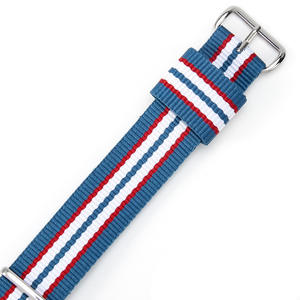 <span class=keywords><strong>Bracelet</strong></span> de <span class=keywords><strong>montre</strong></span> en nylon rayé tissé à passage unique, boucle en acier sport, <span class=keywords><strong>bracelet</strong></span> de <span class=keywords><strong>montre</strong></span> universel en <span class=keywords><strong>tissu</strong></span>, 18 mm, 20 mm, 22 mm, réglable - Product Image 3